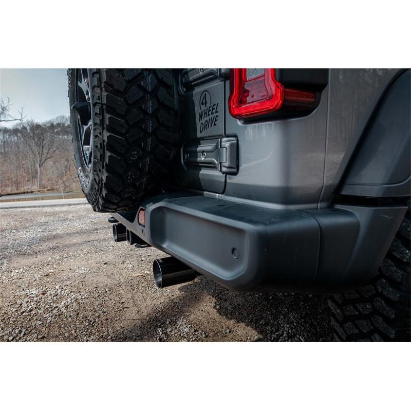 Corsa 2018-2024 Jeep Wrangler JLU 3.6L 2.75in Sport Cat-Back Exhaust w/ 4in Black Tips-SR1 Performance