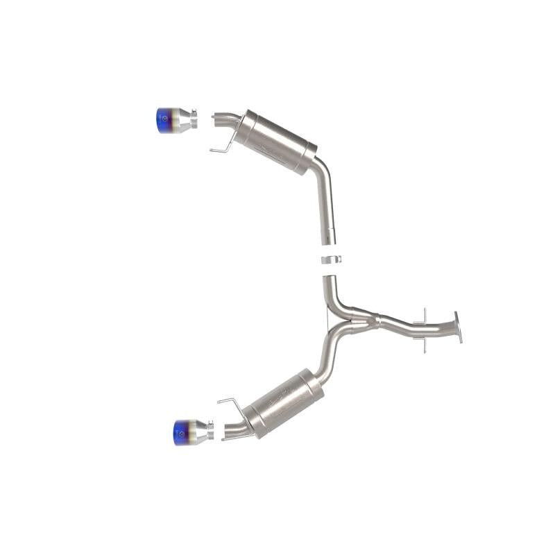 aFe POWER Takeda 06-13 Lexus IS250/IS350 SS Axle-Back Exhaust w/ Blue Flame Tips-SR1 Performance