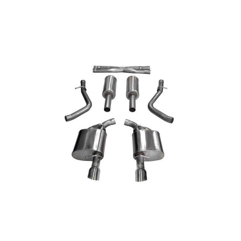 Corsa 2017-2020 Dodge Charger 5.7L V8 Xtreme Cat-Back Dual Rear Exit w/4.5in Polished Tips-SR1 Performance