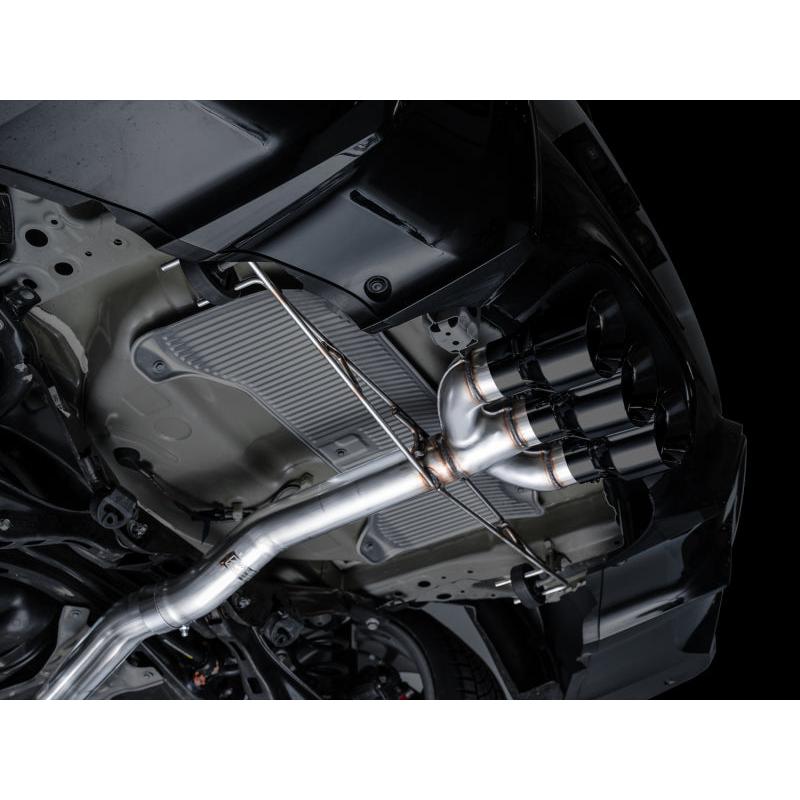 AWE Tuning 2024 Acura Integra Type S DE5 FWD Track Edition Exhaust w/ Triple Diamond Black Tips-SR1 Performance