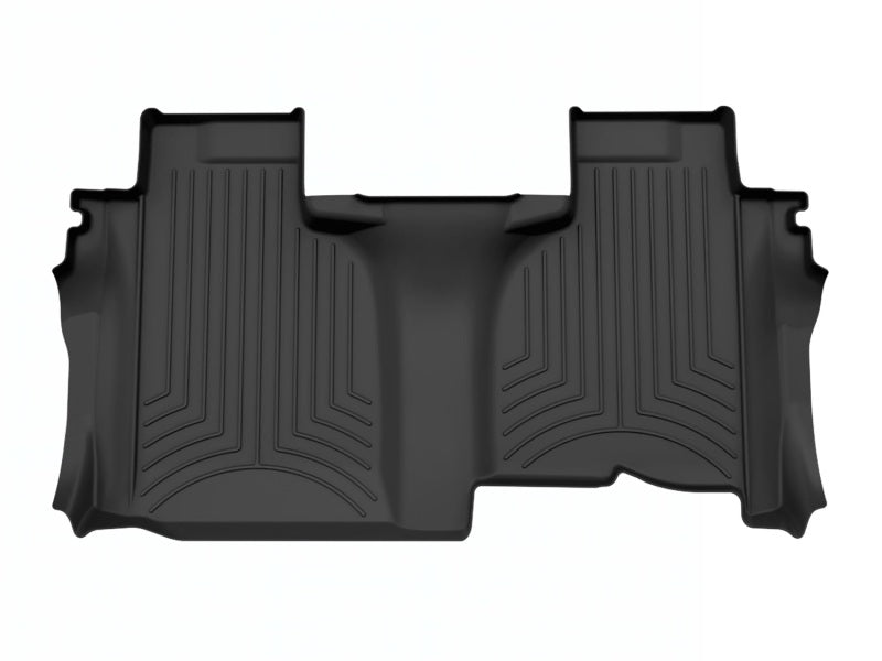 WeatherTech FloorLiner HP for Chevy Silverado Double Cab - Custom Fit Rear Floor Protection in Black