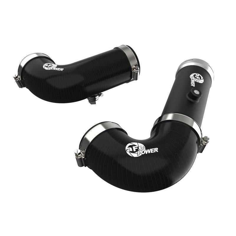 aFe BladeRunner Intercooler Hot & Cold Side Tubes Combo 20-21 GM Trucks 3.0L (td) - Black-SR1 Performance