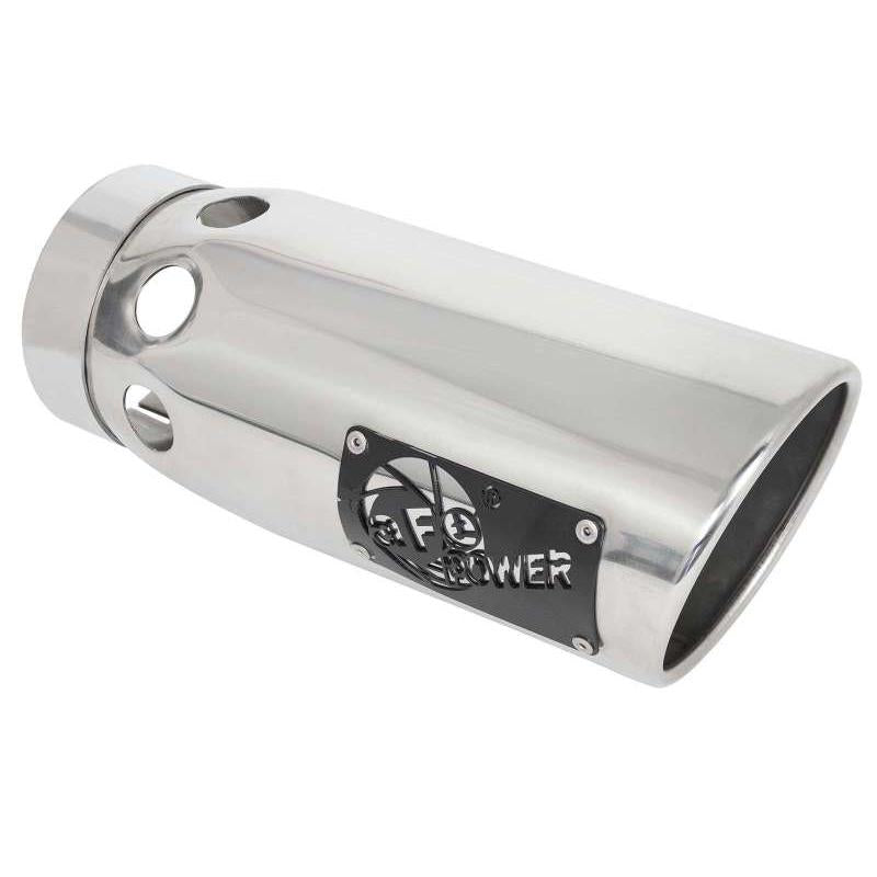 aFe Large Bore-HD 3in 409-SS DPF-Back Exhaust System w/ Polished Tip 14-19 RAM 1500 V6 3.0L (td)-SR1 Performance