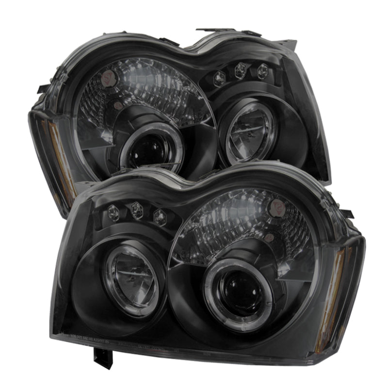 Spyder Jeep Grand Cherokee 05-07 Projector Headlights LED Halo LED Blk Smke PRO-YD-JGC05-HL-BSM-SR1 Performance