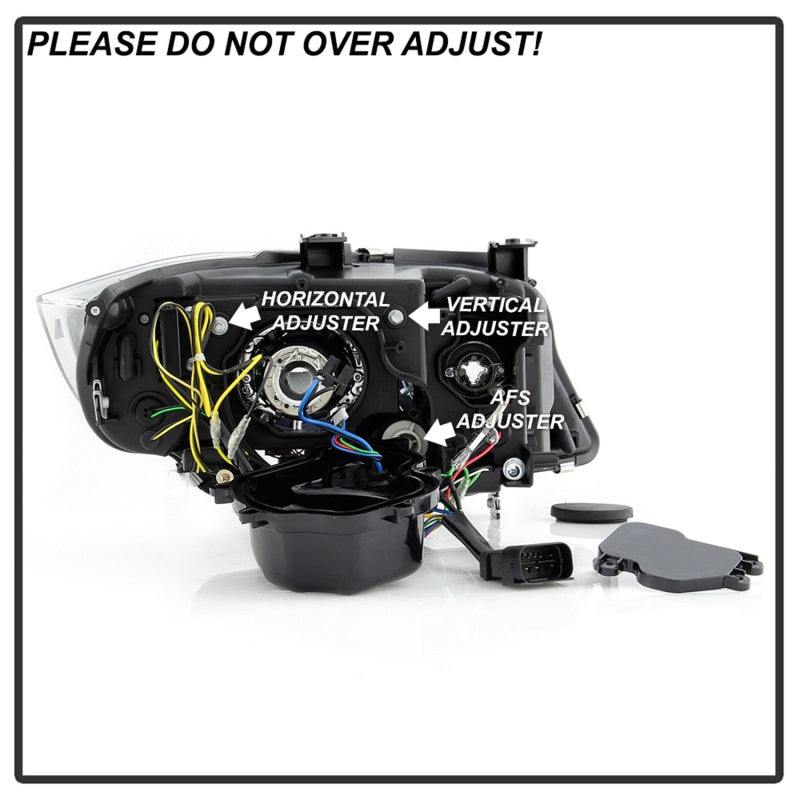Spyder 09-12 BMW E90 3-Series 4DR Projector Headlights Halogen - LED - Black - PRO-YD-BMWE9009-BK-SR1 Performance