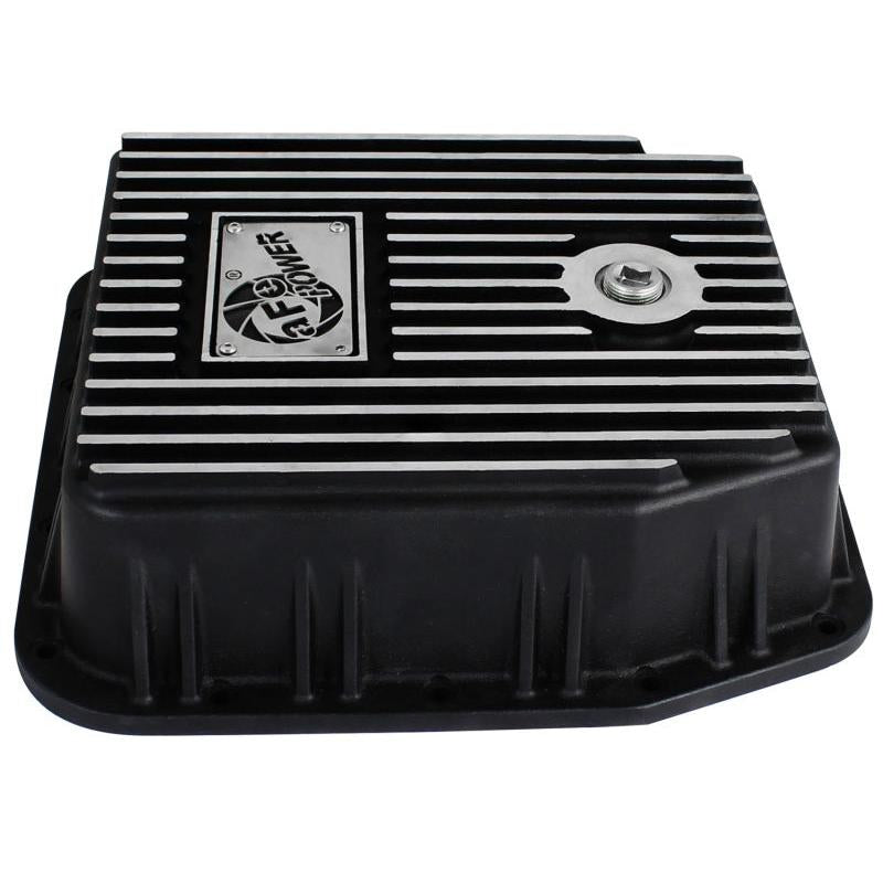 afe Transmission Pan (Black); Ford Trucks 94-08 AODE-SR1 Performance