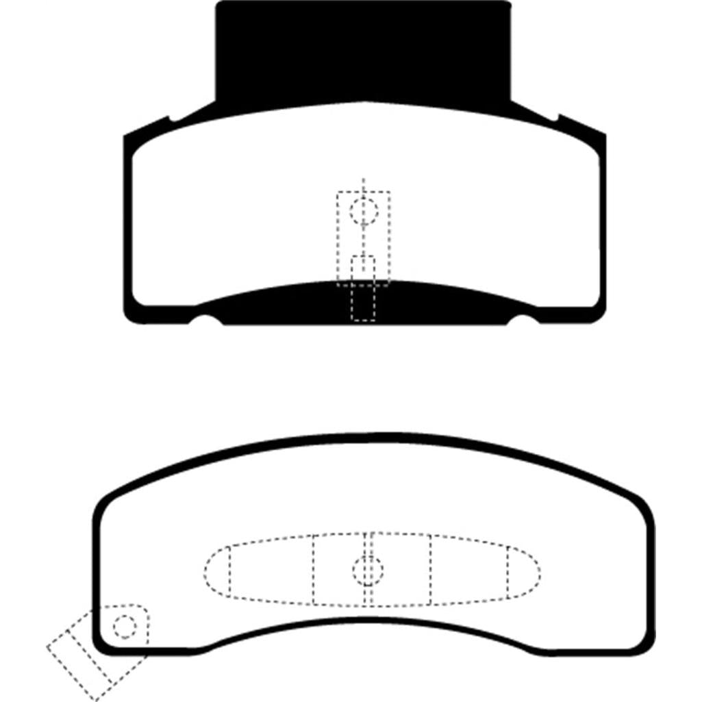 EBC Yellowstuff Front Brake Pads for Chevrolet C3500 1997-2000 | High-Performance Street & Track Use