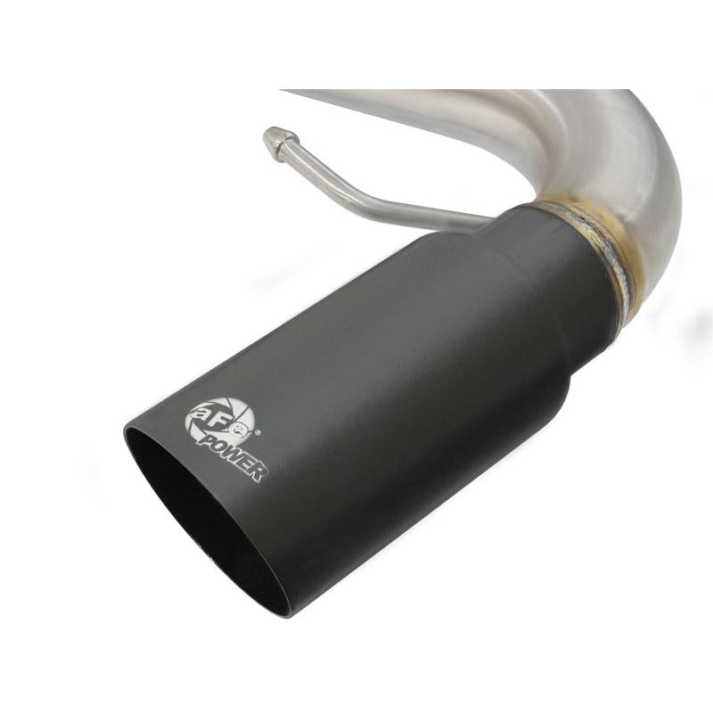 aFe MACHForce XP SS-304 Black Tip 3.0in-2.5in Dia Cat Back Exhaust 11-13 BMW 335i (E90/E92) 3.0L-SR1 Performance