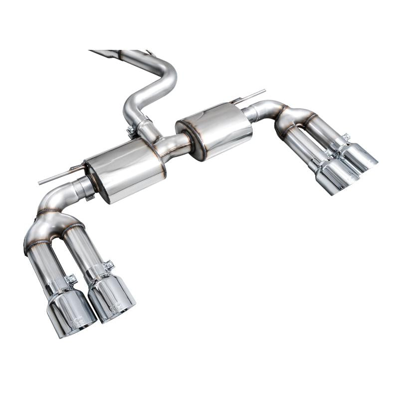 AWE 22-24 Audi 8Y S3 Touring Edition Exhaust - Chrome Silver Tips-SR1 Performance