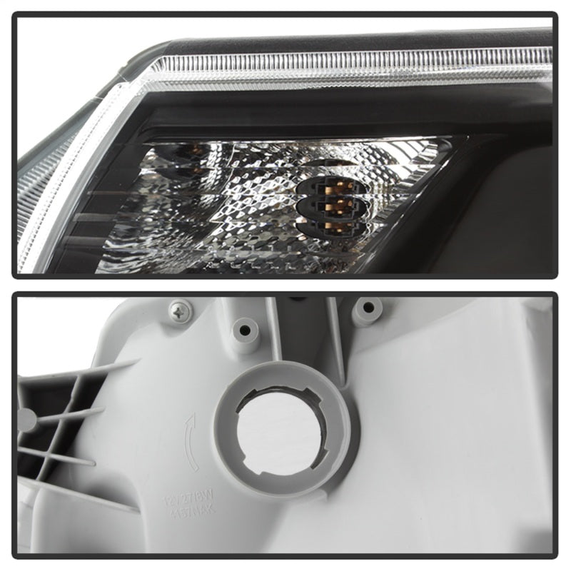 xTune Toyota Tacoma 12-15 Headlights - Light Bar DRL - Black PRO-JH-TTA12-LBDRL-BK-SR1 Performance