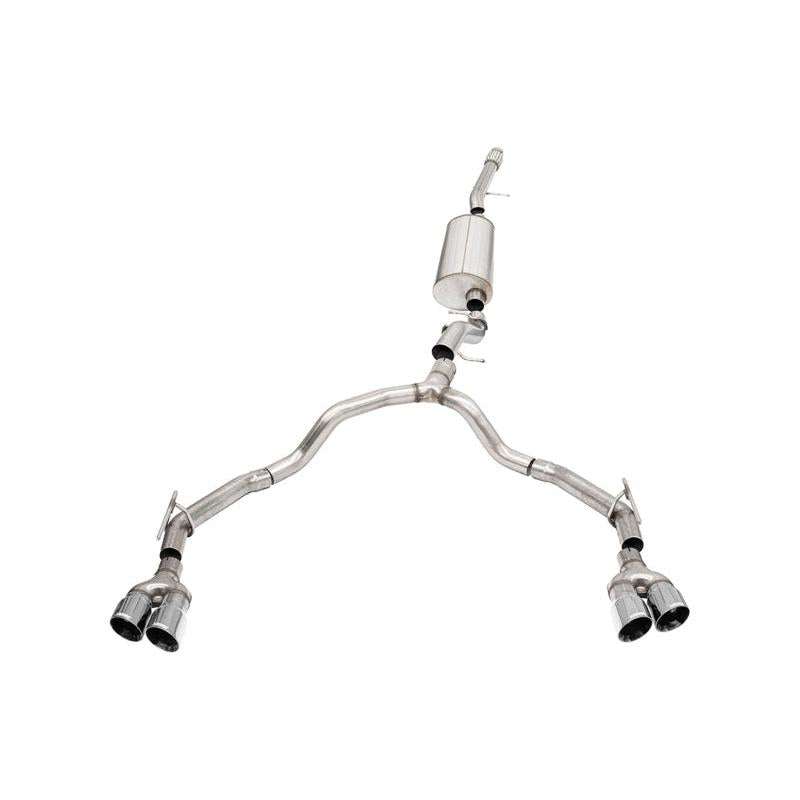 Corsa 2021-2023 Suburban/GMC Yukon XL 6.2L 4WD Dual Rear 3/2.75in Sport Cat-Back DW 4in Pol Tips-SR1 Performance