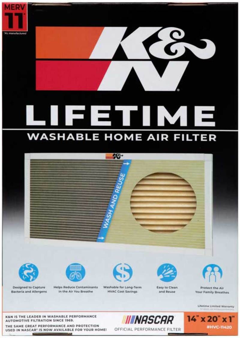 K&N HVAC Filter - 14 x 20 x 1-SR1 Performance