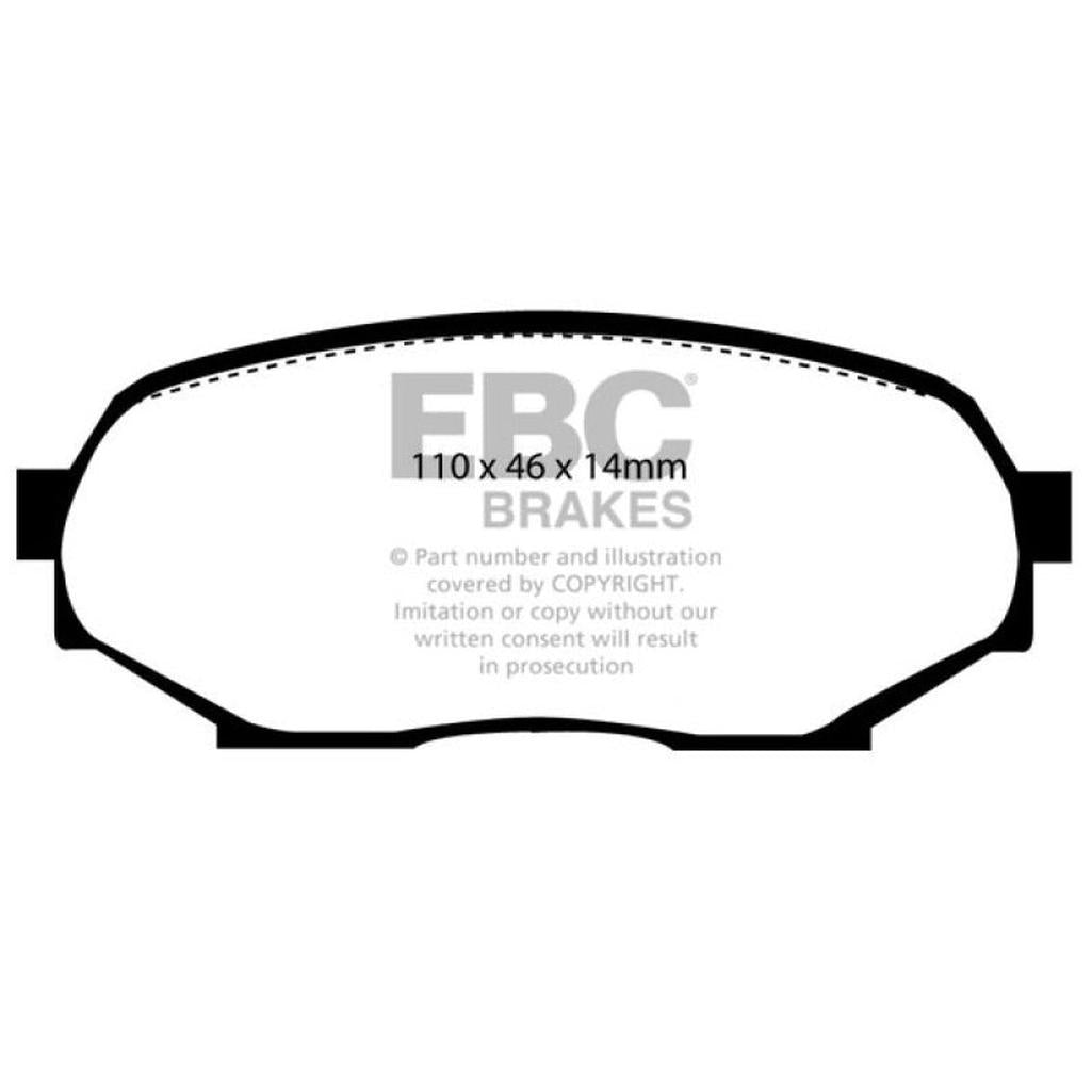 EBC Greenstuff 2000 Series Front Brake Pads for Mazda Miata and Geo Storm – Part DP2802