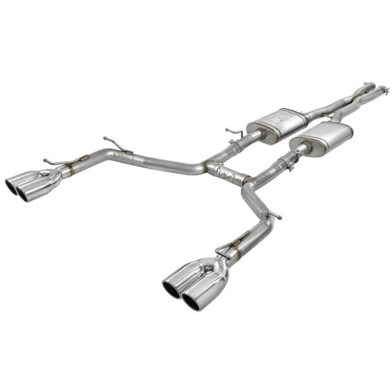 aFe MACH Force-Xp 2-1/2in 304 SS Cat-Back Exhaust 15-19 Dodge Challenger V6-3.6L - Polished Tip-SR1 Performance