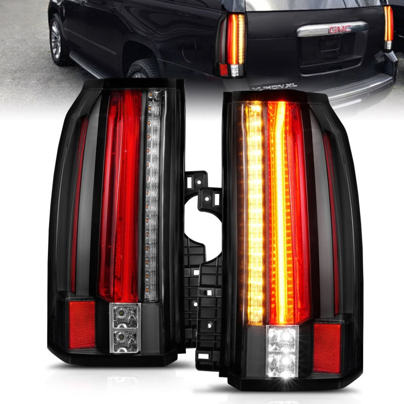 ANZO 2015-2017 GMC Yukon/Yukon XL LED Taillights Black-SR1 Performance