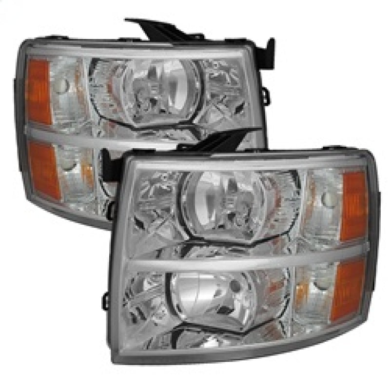 Xtune Chevy Silverado 07-13 Crystal Headlights Chrome HD-JH-CS07-AM-C-SR1 Performance