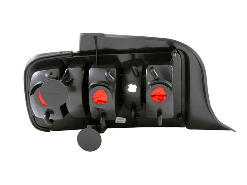 ANZO 2005-2009 Ford Mustang Taillights Red/Clear - 2010 Style-SR1 Performance