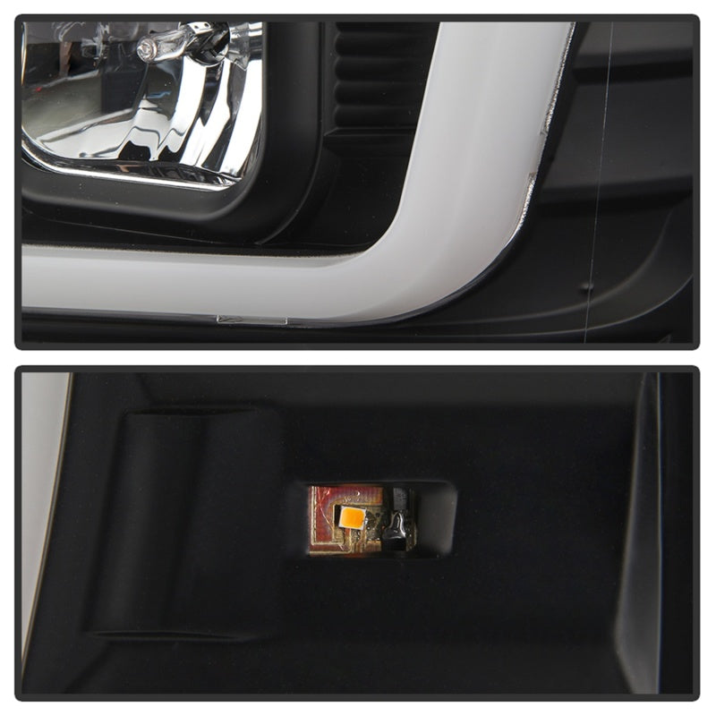 Spyder 08-10 Ford F-250 SD Projector Headlights V2-Switch Back Light Bar-Black PRO-YD-FS08V2-SBLB-BK-SR1 Performance
