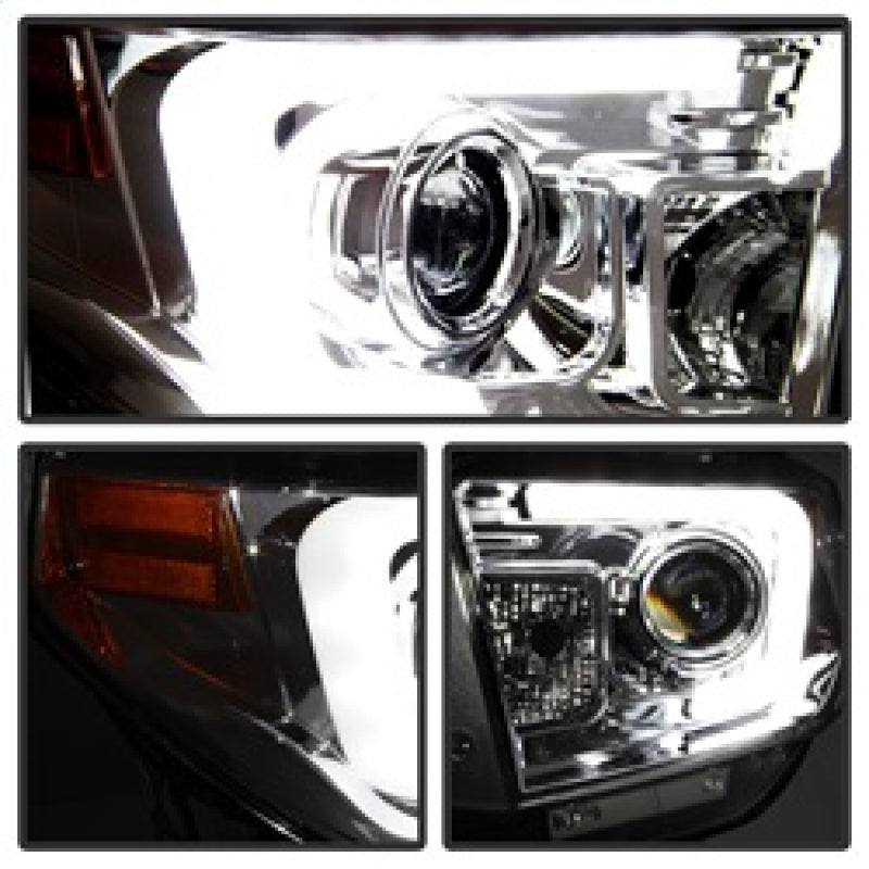 Spyder Toyota Tundra 2014-2016 Projector Headlights Light Bar DRL Chrome PRO-YD-TTU14-DRL-C-SR1 Performance