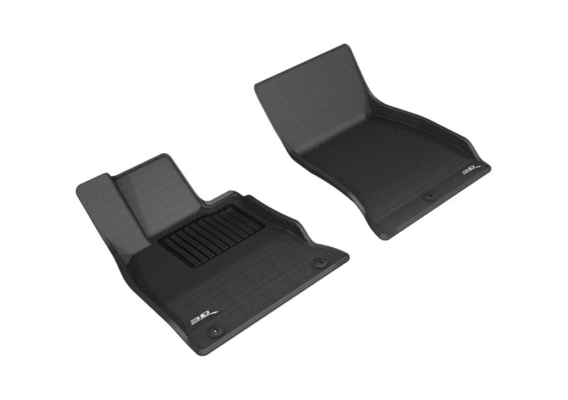 3D MAXpider 2018-2020 Kia Stinger Rwd Kagu 1st Row Floormat - Black-SR1 Performance