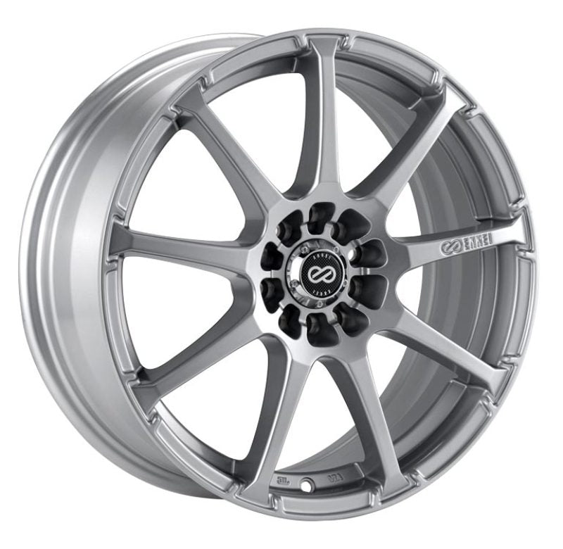 Enkei EDR9 17x7 5x100/114.3 45mm offset 72.6 Bore Diameter Silver Wheel-SR1 Performance