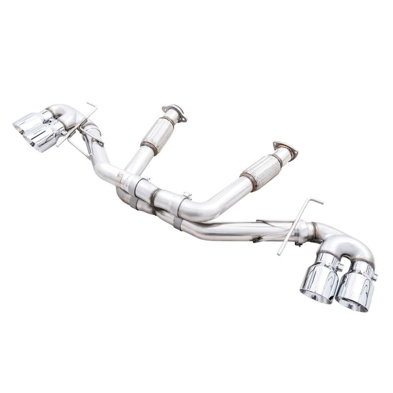 AWE Tuning 2020 Chevrolet Corvette (C8) Track Edition Exhaust - Quad Chrome Silver Tips-SR1 Performance