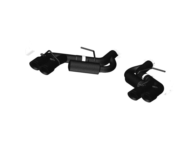 MBRP 16-19 Chevy Camaro V8 6.2L 6spd 3in Black Race Dual Axle Back w/ 4.5in Quad Dual Wall Tips-SR1 Performance