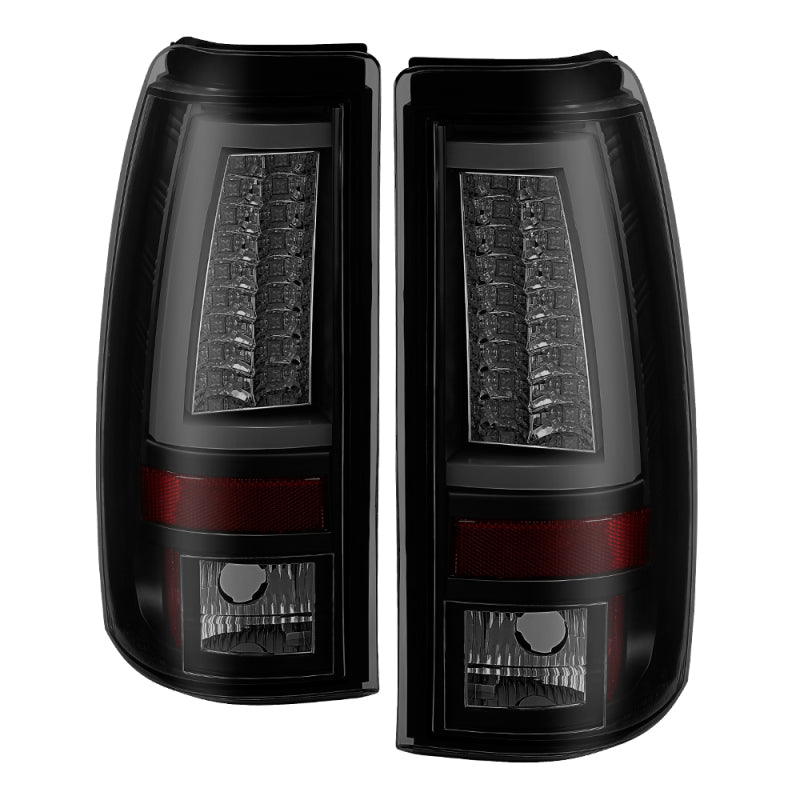 Spyder 03-06 Chevy Silverado (Does Not Fit Stepside) Version 2 LED Tail Lights - Black Smoke-SR1 Performance