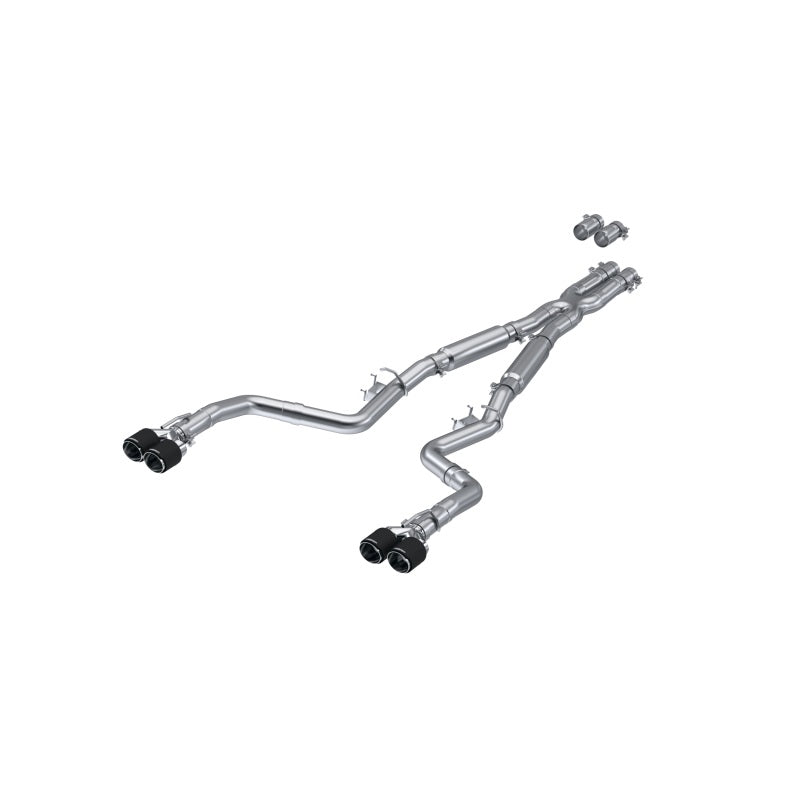 MBRP 17-Up Dodge Challenger 5.7L/6.2L/6.4L Carbon Fiber Quad Tip T304 Catback Exhaust-SR1 Performance