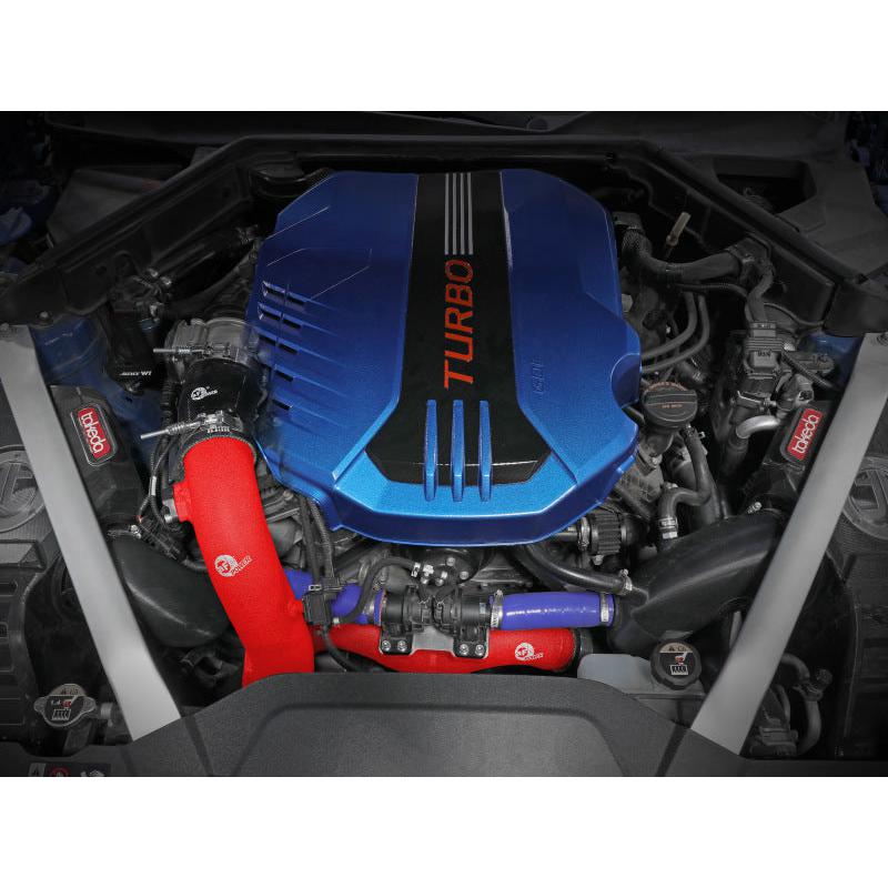 AFE 18-21 Kia Stinger V6-3.3L BladeRunner Alum Hot/Cold Charge Pipe Kit Red-SR1 Performance