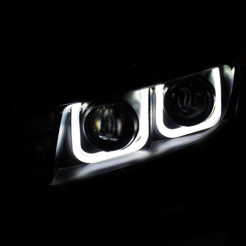 ANZO 2014-2015 Chevrolet Camaro Projector Headlights w/ U-Bar Black-SR1 Performance