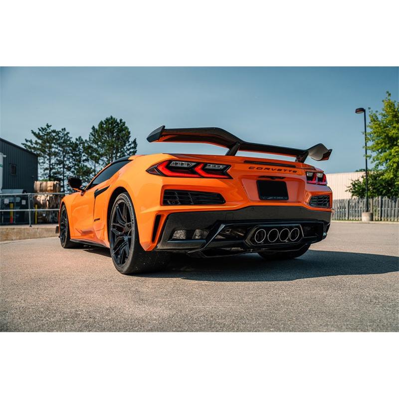 Corsa 23-24 Chevrolet Corvette C8 Z06 3in Valved Cat-Back Exhaust Muffler Delete Track Systemw/o Tip-SR1 Performance