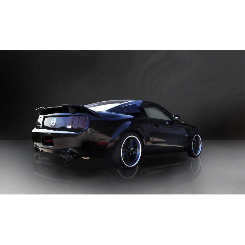 Corsa 2005-2010 Ford Mustang Shelby GT500 5.4L V8 Black Sport Axle-Back Exhaust-SR1 Performance