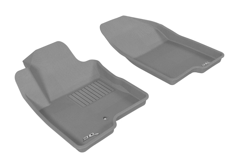 3D MAXpider 2007-2013 Jeep Compass Kagu 1st Row Floormat - Gray-SR1 Performance