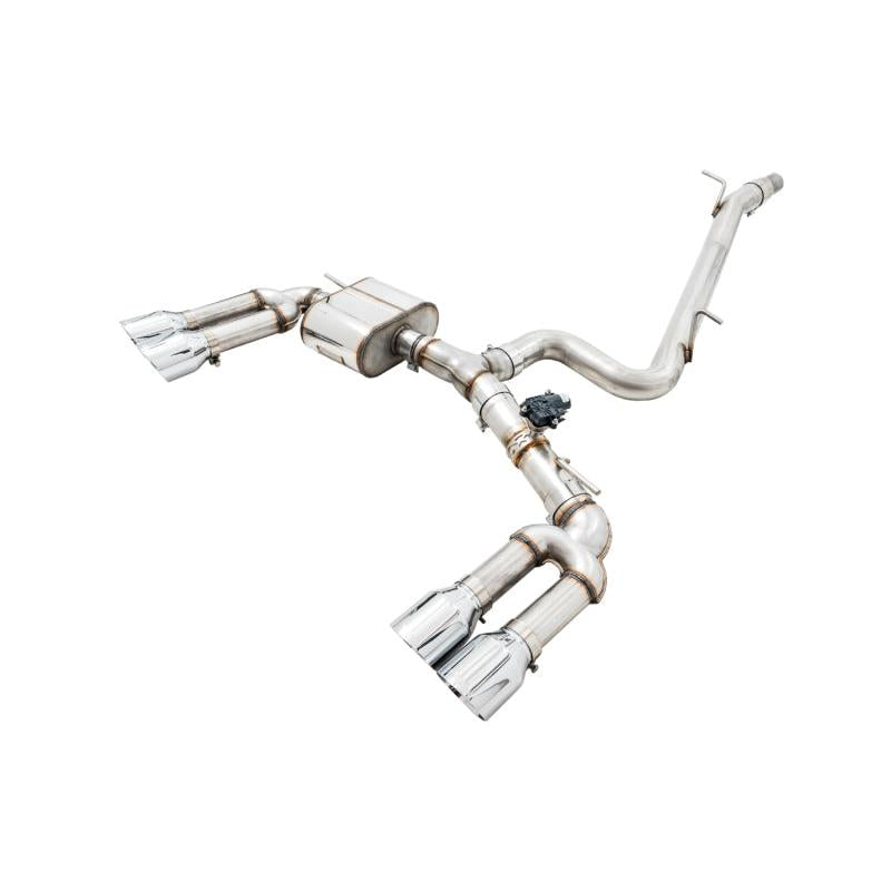 AWE Tuning Audi 8V S3 SwitchPath Exhaust w/Chrome Silver Tips 102mm-SR1 Performance