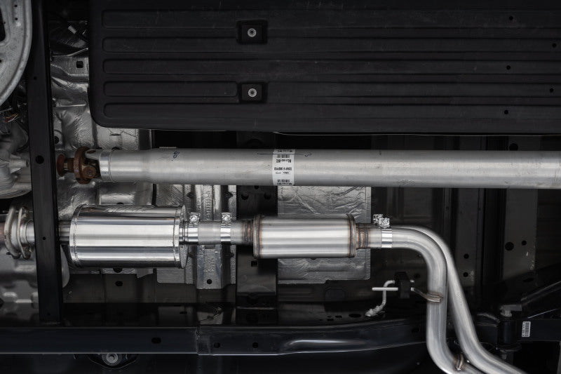 MBRP 2021+ Ford F150 Black Coated Dual Pre-Axle (Street Profile) 2.5in OD Tips 3in Cat Back Exhaust-SR1 Performance