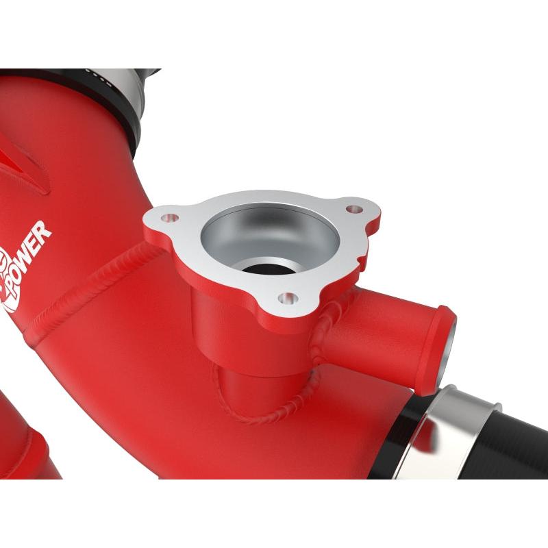 aFe 23-24 Toyota Sequoia V6-3.4L Hybrid BladeRunner 2.5in Aluminum Hot Charge Pipe - Red-SR1 Performance