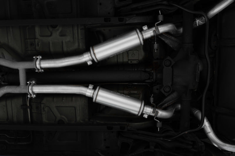 MBRP 99-04 Ford Mustang GT 4.6L 2.5in. Dual Split Rear AL Cat Back w/ 3.5in. Dual Wall Blk. Tips-SR1 Performance
