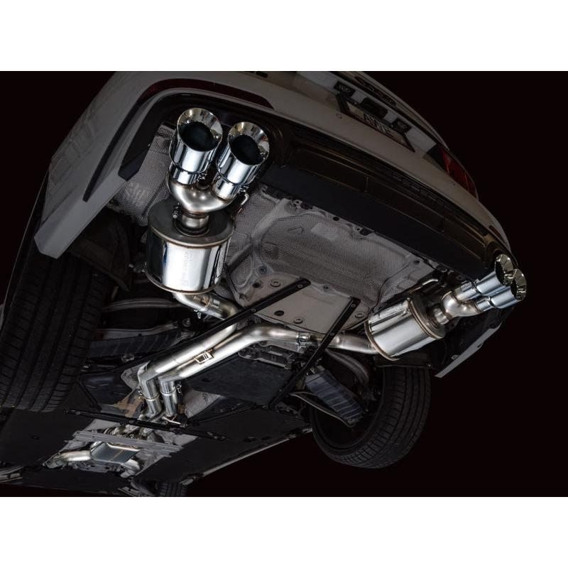 AWE Tuning 19-23 Audi C8 S6/S7 2.9T V6 AWD Touring Edition Exhaust - Chrome Silver Tips-SR1 Performance