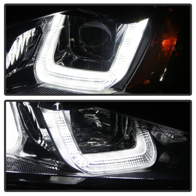 Spyder Volkswagen Golf VII 14-16 Projector Headlights DRL LED Blk Stripe Blk PRO-YD-VG15-BLK-DRL-BK-SR1 Performance