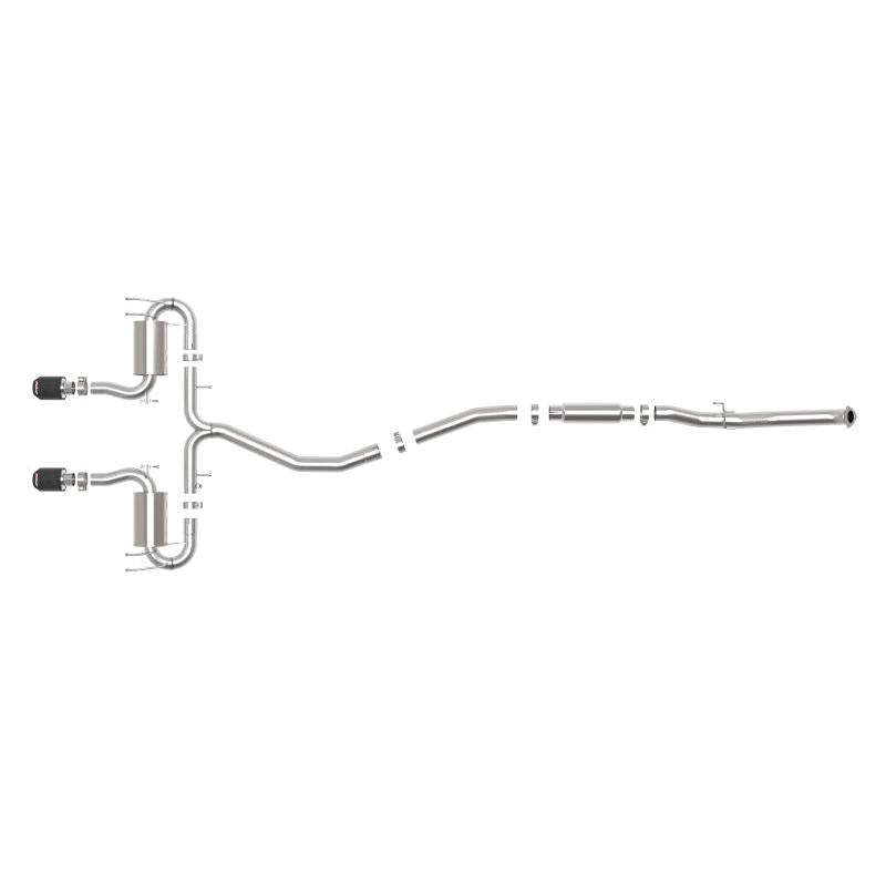 aFe Takeda 3in 304 SS Cat-Back Exhaust System w/CF Tips 17-20 Honda Civic Sport L4-1.5L (t)-SR1 Performance