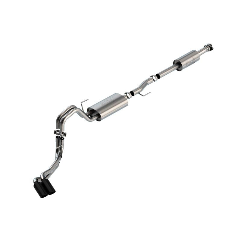 Borla F-150 2021 3.3L CC SB EC STB XL/XLT/Lariat/KR/Plnm/LTD 3/2.25 DSE Cat-Back ATAK Black CHR Tips-SR1 Performance