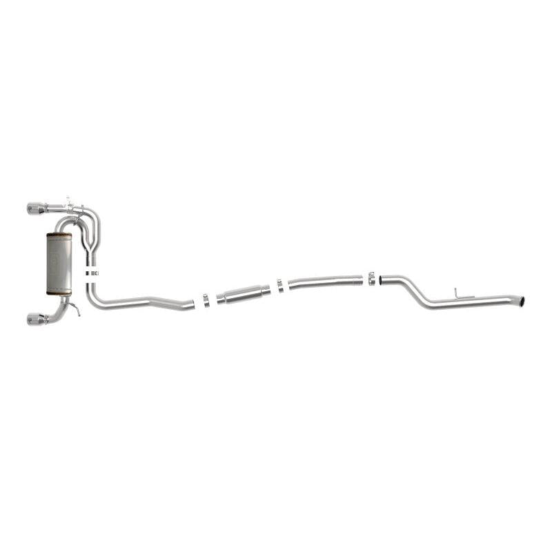 aFe MACHForce XP 3in to 2.5in 304 SS Cat-Back Exhaust w/ Polished Tips 14-16 BMW M235i-SR1 Performance