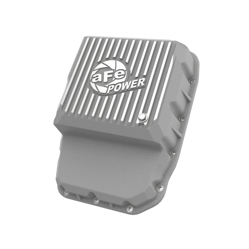 aFe Transmission Pan Raw w/ Machined Fins 13-19 Dodge Diesel Trucks L6-6.7L (td)-SR1 Performance
