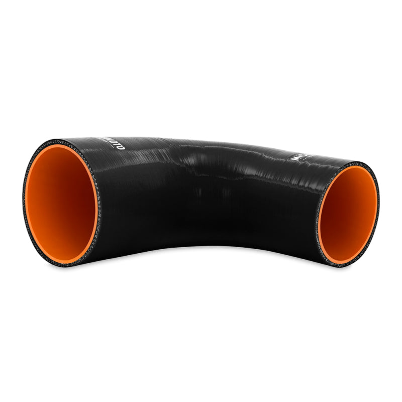 Mishimoto Silicone Reducer Coupler 90 Degree 3.5 Inch to 4 Inch - Black