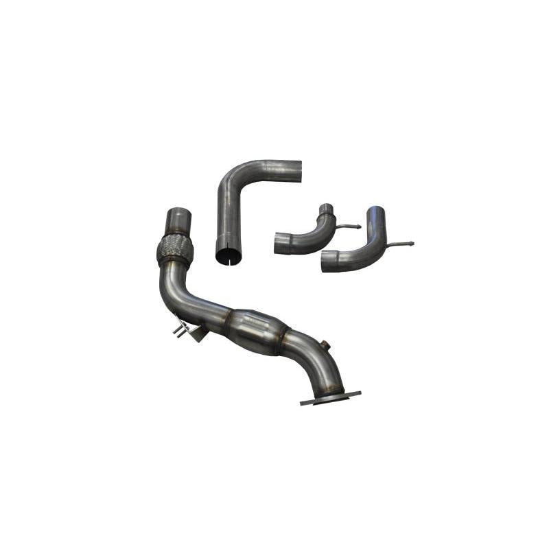 Corsa 2015-2022 Ford Mustang 3in Downpipe with 200 Cell Catalytic Converter-SR1 Performance