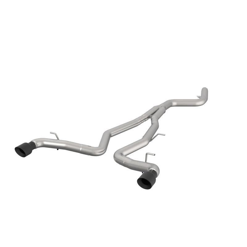 Kooks 2020 Toyota Supra 3.5in x 3in SS Muffler Delete Catback Exhaust w/Black Tips-SR1 Performance
