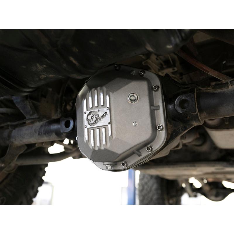 aFe 97-18 Jeep Wrangler TJ/JK Dana 44 Street Series Differential Cover w/ Machined Fins - Raw-SR1 Performance
