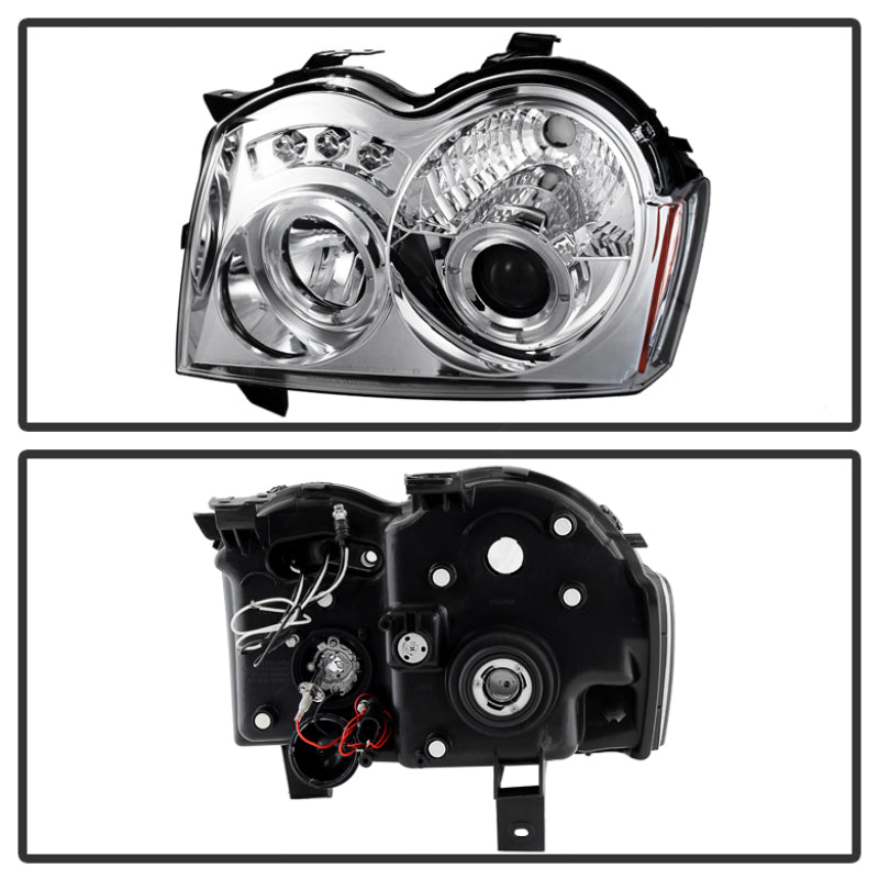 Spyder Jeep Grand Cherokee 05-07 Projector Headlights LED Halo LED Chrm Low 9006 PRO-YD-JGC05-HL-C-SR1 Performance