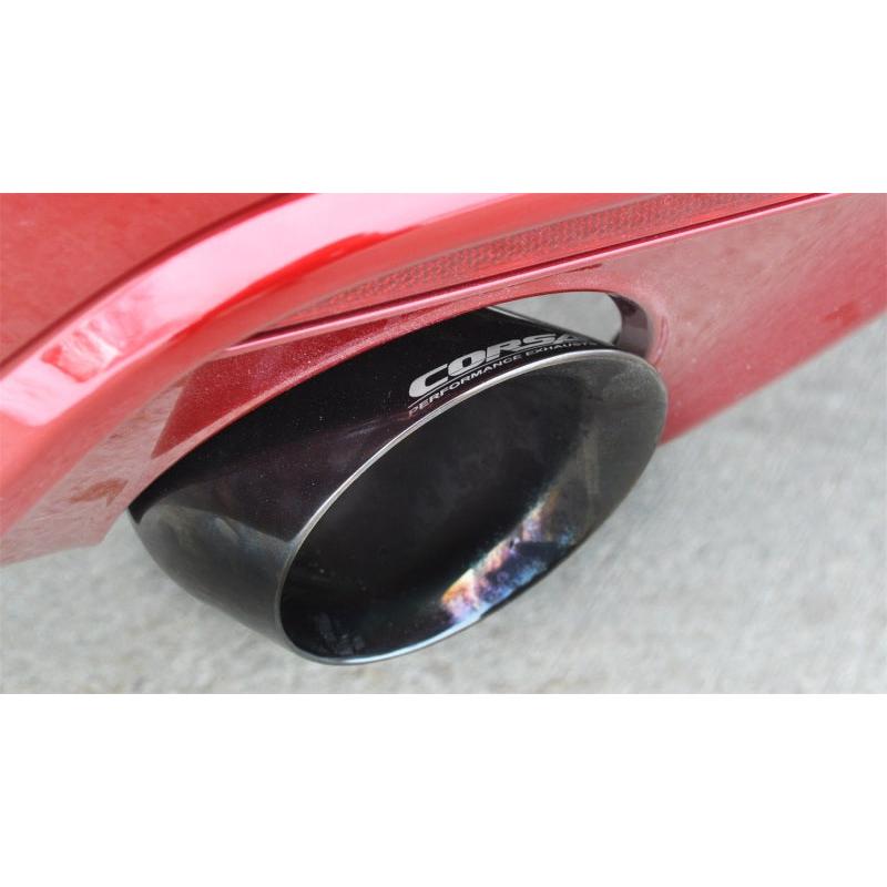 Corsa 2015-2017 Ford Mustang GT 5.0 3in Axle Back Exhaust Black Dual 4.5in Tip Sport-SR1 Performance